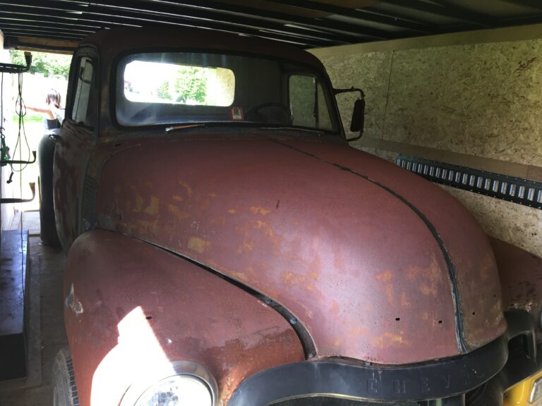 Loaded in the trailer, headed to the shop