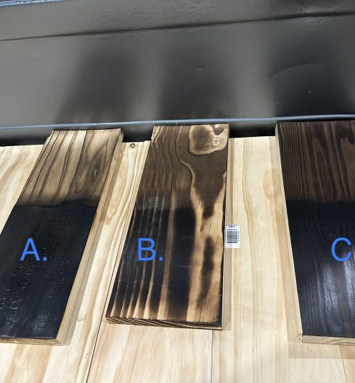 These were the options, B was selected