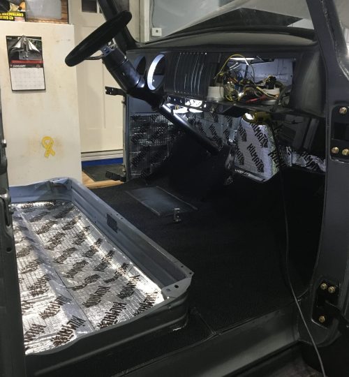 Carpet starts to make it feel like a truck again